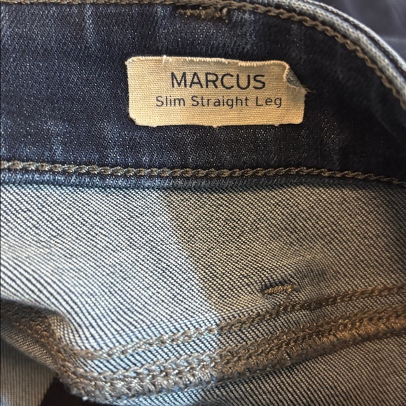 Mavi Dark Blue slim Straight Leg Jeans 40X30 40 X 30 Marcus - Picture 4 of 6